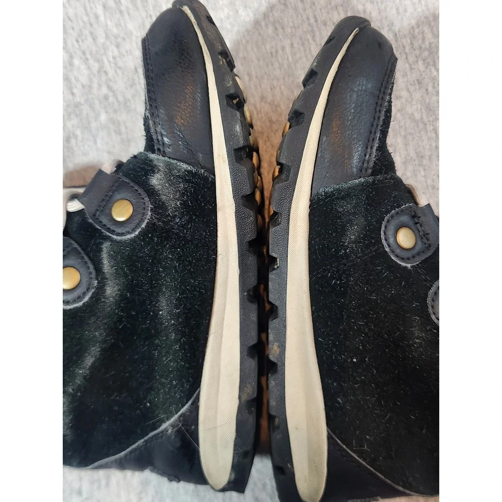 Sorel Joan of Arctic Youth 3 Black Waterproof Faux Fur Winter Boots NY2329